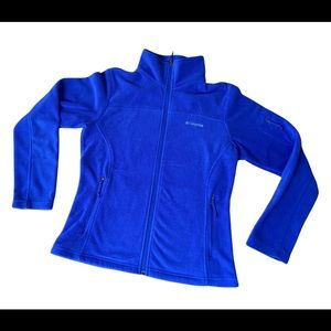 Columbia Women’s Full Zipper Blue Fleece Jacket~Size M